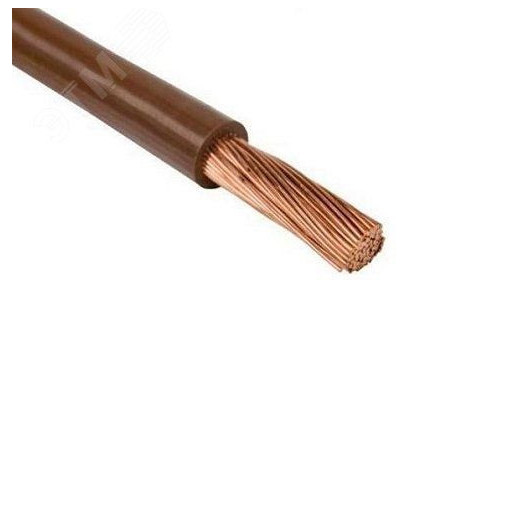 Провод силовой ПУГВнг(А)-LS 1х2.5 коричневый многопроволочный 100м