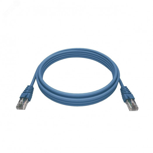 Патч-корд PREMIUM 2xRJ45/8P8C. T568B UTP CAT5e LSZH 0.5 метра. синий