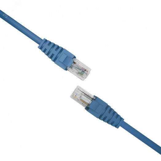 Патч-корд PREMIUM 2xRJ45/8P8C. T568B UTP CAT5e LSZH 0.5 метра. синий