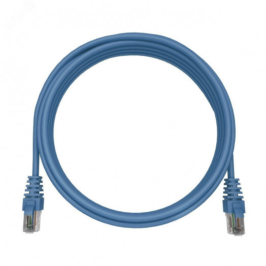 Патч-корд PREMIUM 2xRJ45/8P8C. T568B UTP CAT5e LSZH 0.5 метра. синий