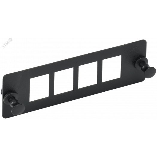 Планка для 4-х Keystone UTP черная