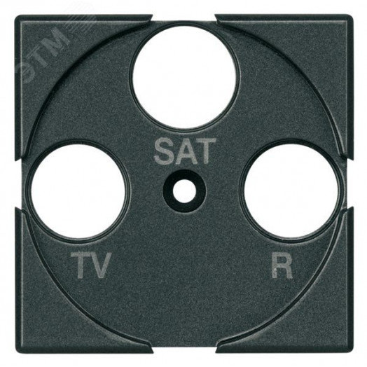 Axolute Лицевая панель для розеток TV + FM + SAT антрацит
