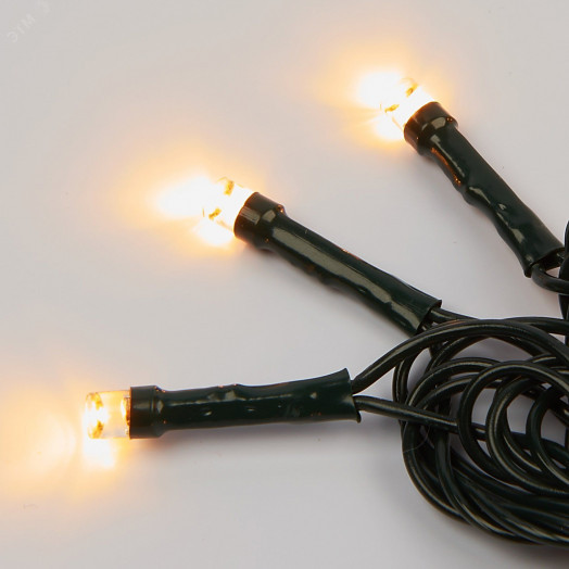 Гирлянда светодиодная 20м 200 светодиодов Теплый белый свет Провод зеленый ULD-S2000-200/DGA WARM WHITE IP20