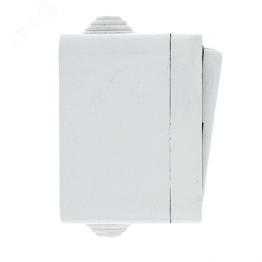 Прага Выключатель двухклавишный 10А IP44 белый