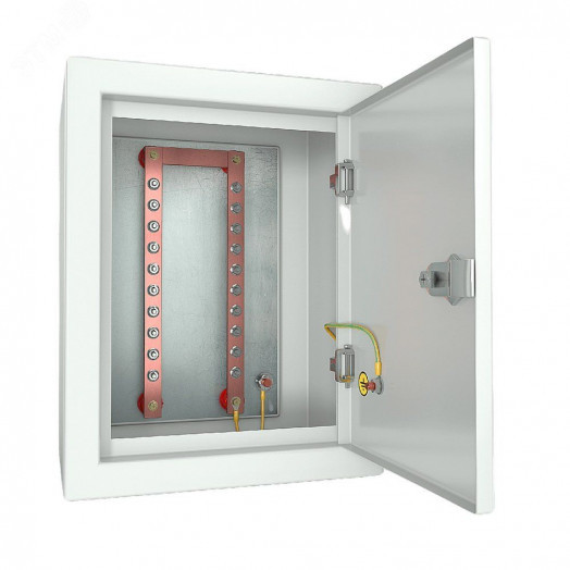 Ящик ГЗШ 20 подключений. 3х40 мм (ВхШхГ 400х310х220 мм). 475А. IP31. цвет серый Ral 7035