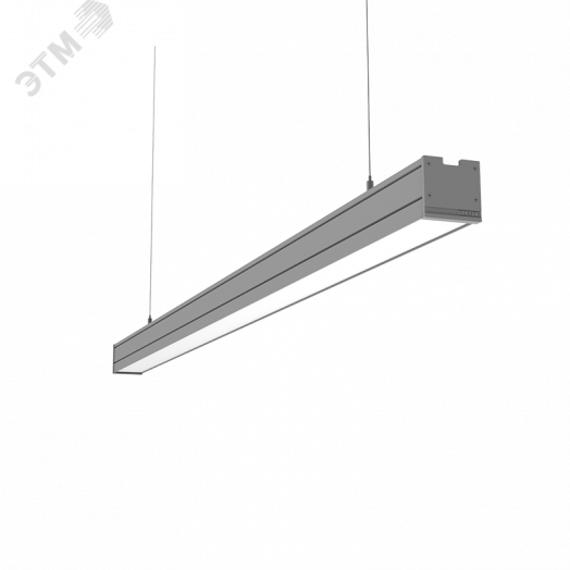 Светильник светодиодный Mercury Pro подвесной 67 Вт 4000 К 2002х65х65 мм IP54 серый муар с рассеивателем опал подв. 2м
