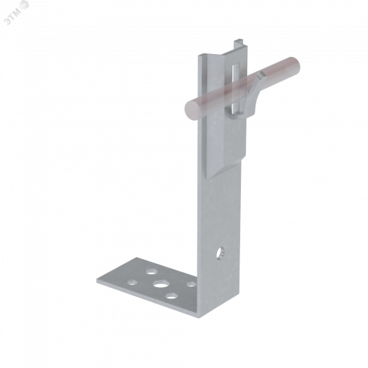 Угловой держатель зажимной для прутка D 5-8 мм H60 мм CU