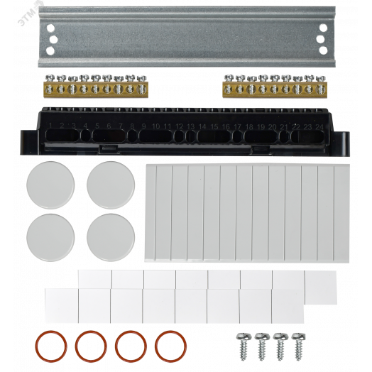 Корпус пластиковый навесной на 8 модулей КМПн-8 IP65 TEKFOR зеленая прозрачная дверь