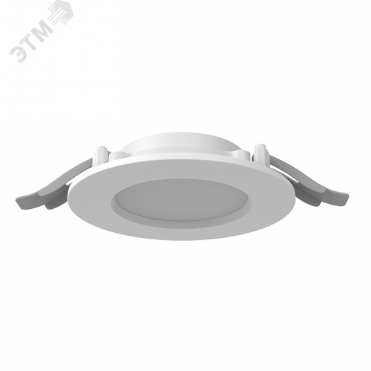 Светильник светодиодный DL-01 Slim 100 мм 10 Вт 3000 К CRI90 120x37 мм IP65/40 RAL9003 белый муар с рассеивателем опал DALI