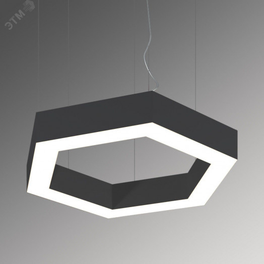 Светильник светодиодный RVE-LBX-HOLE-HEXA-800-P (Шестиугольник с отв. 800х693х100мм S80мм 54Вт Подвесной 4000К Белый)