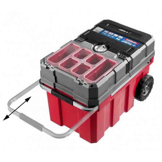 Ящик-тележка для инструмента ''МЕГА БОКС'' пластиковый, 24'', Профессионал