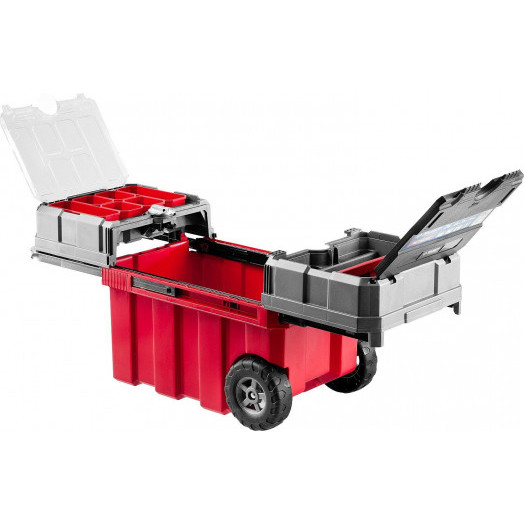 Ящик-тележка для инструмента ''МЕГА БОКС'' пластиковый, 24'', Профессионал