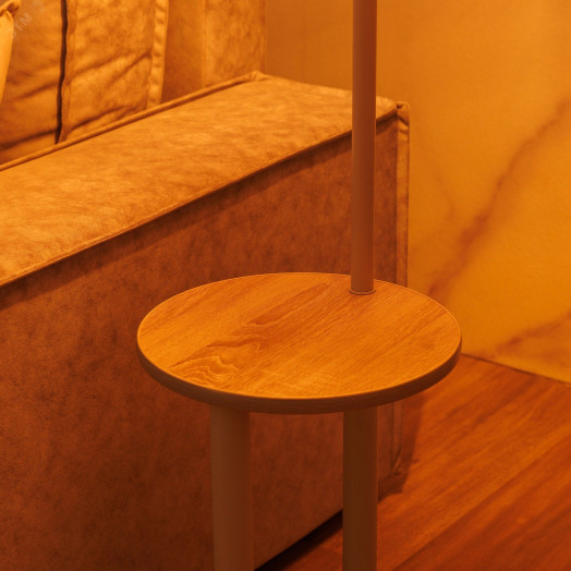 Светильник напольный НТБ 11-60-110 Бетти круг D340 с абажуром Дуэт