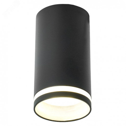 Светильник ДПО GU10 без лампы черный
