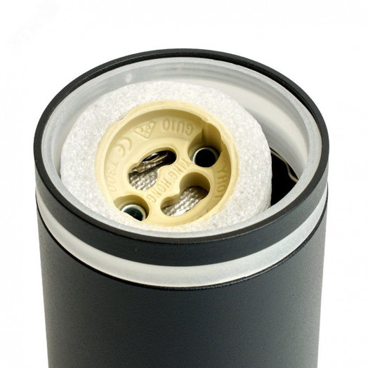 Светильник ДПО GU10 без лампы черный