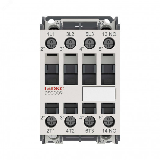 Магнитный контактор YON DSC009 9A 4кВт AC3 3P кат.380В AC 1НО