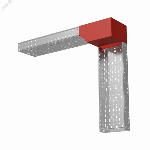 Угол верт. внеш. L 100х300 мм с разворотом трассы на 90 гр. ПЛЮС HD