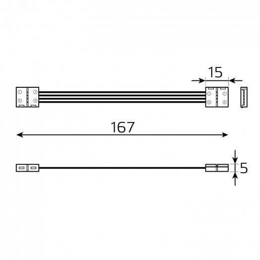 Набор коннекторов для LED ленты RGB 5050 12V 10 мм IP20 Gauss Basic