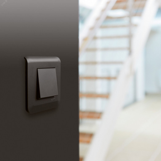 Рамка Mosaic 2 модуля - матовая черная