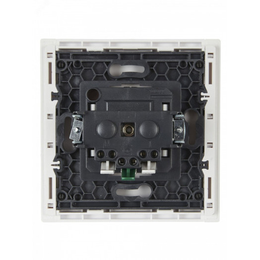 FORTE&PIANO Розетка 1-местная с заземлением с защитными шторками безвинтовое крепление 16А FP213 белый IEK