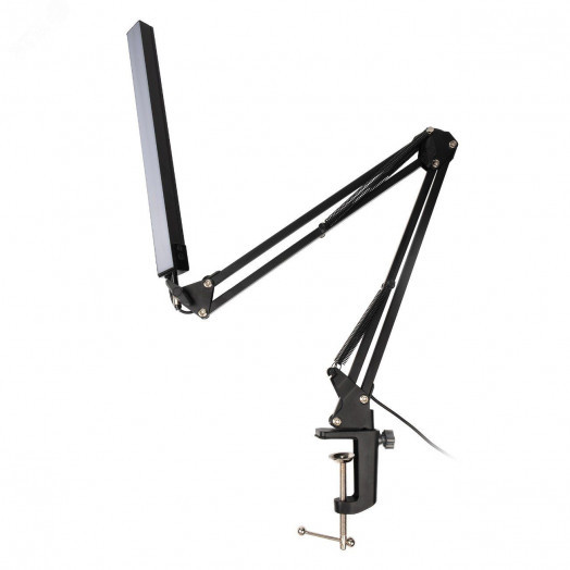 Светильник настольный TBL-03 12Вт USB на струбцине черный ФАZА