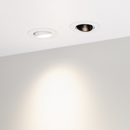 Светильник MS-FORECAST-BUILT-TURN-R82-8W Day4000 (WH-BK, 32 deg, 230V) (, IP20 Металл, 5 лет)