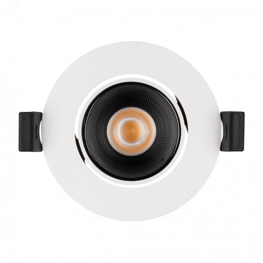 Светильник MS-FORECAST-BUILT-TURN-R82-8W Day4000 (WH-BK, 32 deg, 230V) (, IP20 Металл, 5 лет)