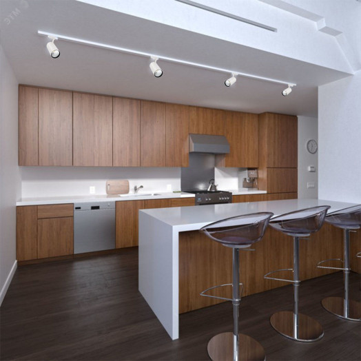 Светильник-прожектор ULB-Q276 25W/4000К WHITE светодиодный трековый 2200 Лм Белый свет (4000К) Корпус белый ТМ Volpe