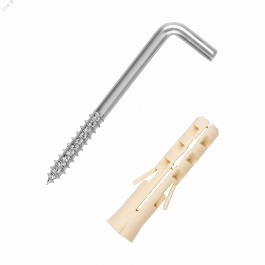 Крюк-шуруп L-образный 5,4х70  оцинкованный (2 шт.)