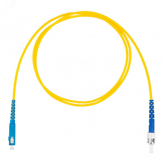 Шнур оптический коммутационный (патч-корд), SC-ST симплекс (simplex) OS2, нг(А)-HF, желтый, 20 м