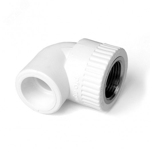 Угольник 32 х 3/4' ВР комбинированный, полипропиленовый, белый