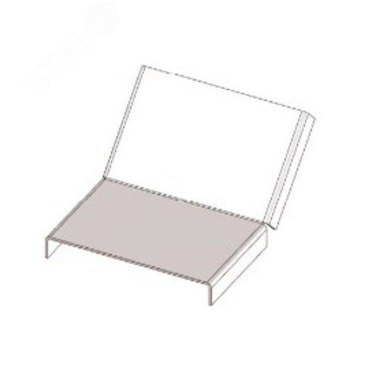 Крышка  лотка КЛП 250х80-45 У3 для поворота трассы вверх на 45, окрашенная, S1,5