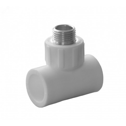 Тройник полипропиленовый PPR комбинированный  НР  32 х 1/2'