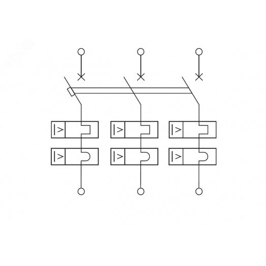 Выключатель автоматический трехполюсный 1А C MD63H-3PC1 10кА