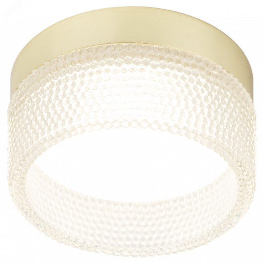 Встраиваемый светильник под лампу GX53 DK97 GD/TR золото прозрачный