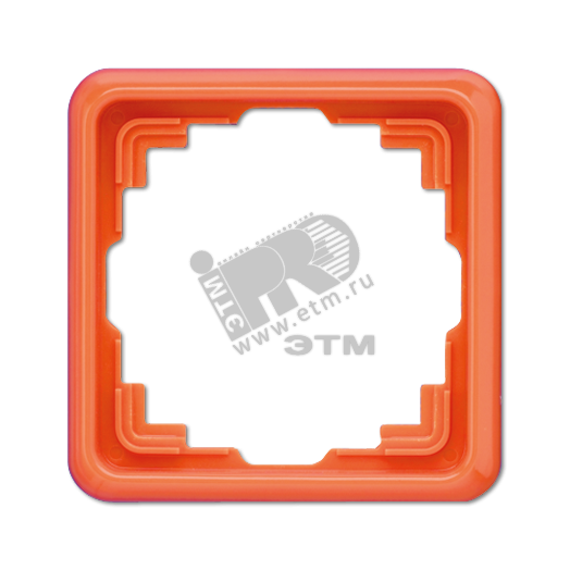 Рамка 1 пост универсальная оранжевая