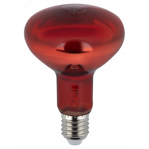 Инфракрасная лампа E27 для обогрева животных и освещения 100 Вт ИКЗК 230-100 R95 E27