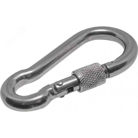 Карабин пожарный с фиксатором 10X100 А4