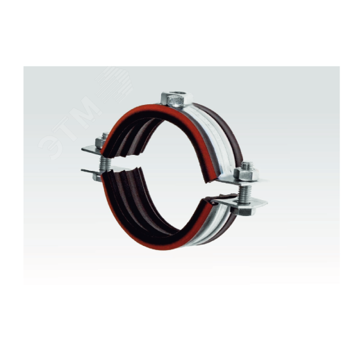 Хомут высокой нагрузки Mayer д/труб 10' (260-274мм) гайка М16 и уплотн. с красной полосой