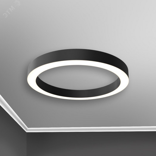 Светильник светодиодный RVE-LBX-HOLE-RING-400-N (Кольцо 400х400х100мм S80мм 24Вт Накладной 4000К Белый)