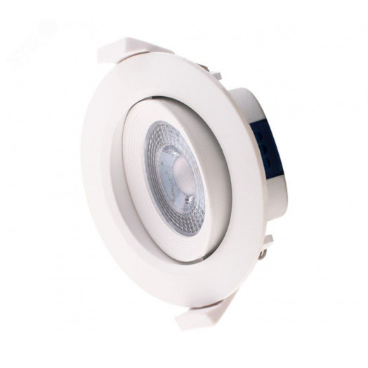 Светильник светодиодный ДВО-7W 4000K   490 Лм круг/поворот 38° IP40 Jazzway