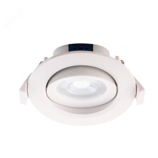 Светильник светодиодный ДВО-7W 4000K   490 Лм круг/поворот 38° IP40 Jazzway