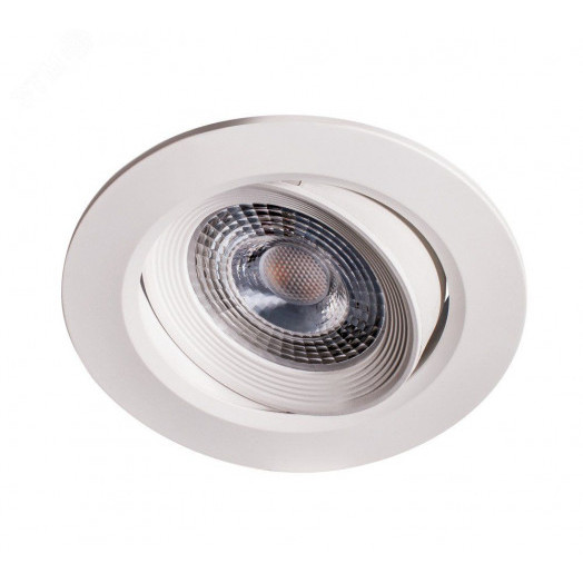 Светильник светодиодный ДВО-7W 4000K   490 Лм круг/поворот 38° IP40 Jazzway