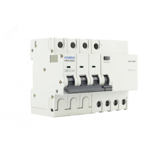 Дифференциальный автомат HRO63M 3NG4C0000C 00040G 3 полюса + нейтр., 40A ток, к.з. 6kA,30mA (STANDAR