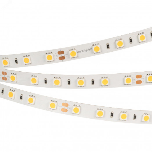 Лента RT-B60-10mm 24V Warm2700 (14.4 W/m, IP20, 5m) (Arlight, 14.4 Вт/м, IP20)