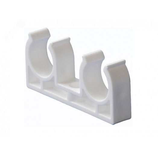 Опора 25 мм PPR, двойная, белая