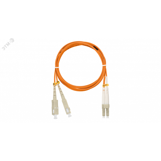Шнур оптический переходной мм 50/125 OM2 SC/UPC-LC/UPC двойной LSZH 2мм