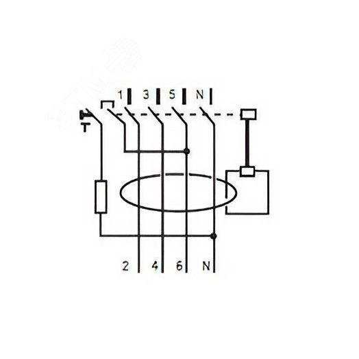Выключатель дифференциального тока 4п 63A 30мА АС
