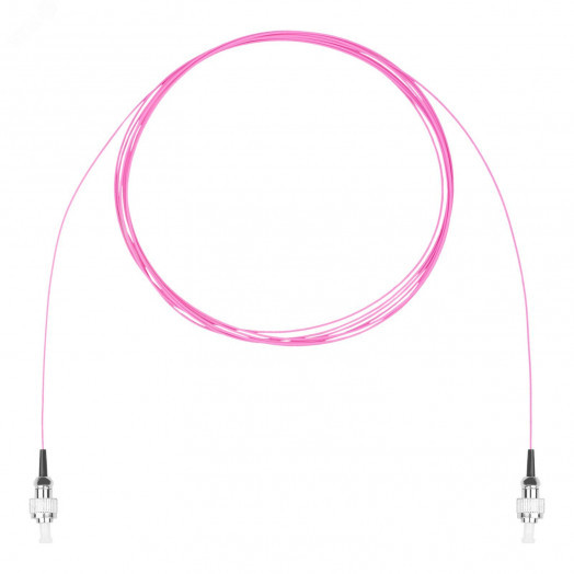 Шнур оптический монтажный (пигтейл), FC-FC, OM4, нг(А)-HF, маджента, 3,0 м