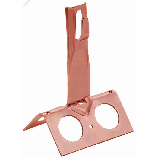 Держатель проводника круглого 6-8мм для конька широкого h=100мм медь IEK